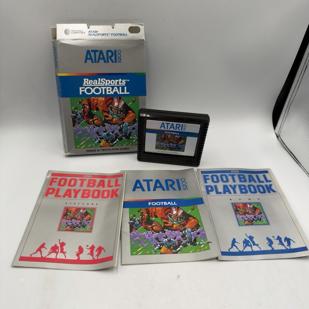 Real Sports Football Game For Atari 5200 Vintage